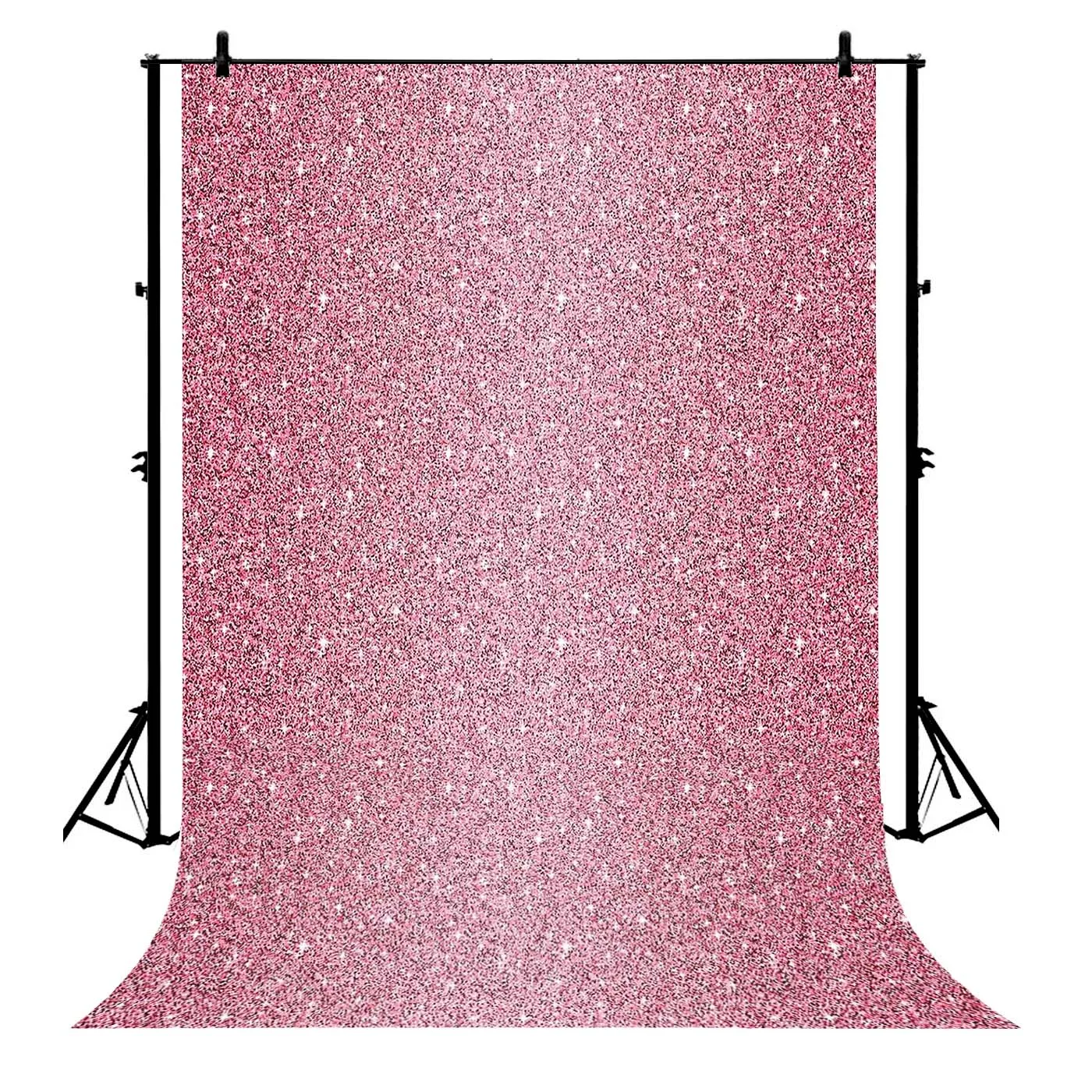 

5x7ft Millennium Pink Shinny Spots Glitter Polyester Photo Background Portrait Backdrop