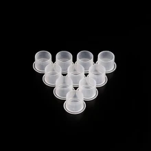 1000 шт./лот 14 мм ясно Средний чернила татуировки чашки шапки с нижней для профессиональных постоянных татуировки аксессуар Accessoire де татуировки