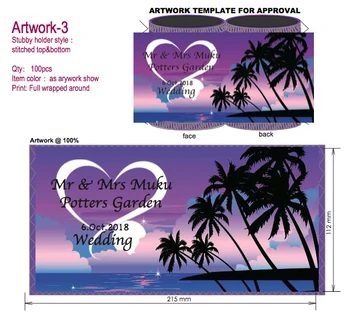 

100pcs/lot Stubby Holders Custom With Customer Design/Logo Print Neoprene Beer Cooler Can Cooler For Wine Foods And Beer Bottle