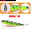 1Pcs Topwater Wobbler Fishing Lure Surface Bass Pike Lures Buzz 110mm 16g Pencil Bait Peche Iscas Artificial Head Baits Pesca ► Photo 2/6