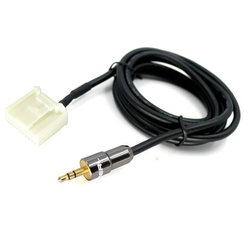 3.5MM Gold Plug Aux MP3 input Adapter Audio Cable For TOYOTA Camry