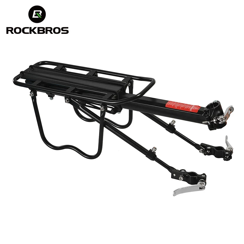 

ROCKBROS MTB Rack 75KG aluminum Alloy Mountain Bike Shelf Quick Release Cycling Back Seat Bicycle Bike Rack For V&Disc brake