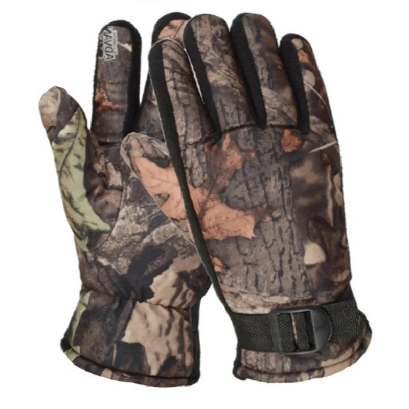 Fashion Bionic Tactical Gloves For Men Camouflage Plus Velvet Winter