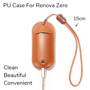 

10pc/lot Carrying pouch Lanyard PU Leatgher handbag For Renova Zero Pod Dustproof Protection Cover Carrying Pouch Vape Accessory