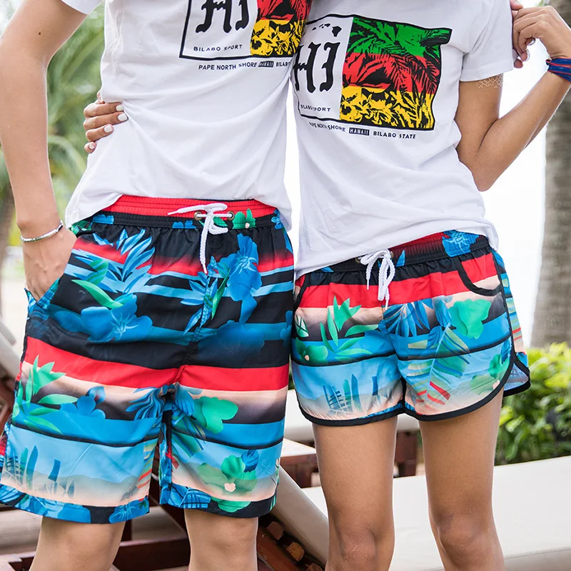 Мужские шорты тонкие летние цветной шифоновый пляжные шорты быстросохнущие эластичные талии обшитые мужские шорты 18-9