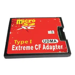 CHIPAL высокое качество красный двойной слот картридер 2 микро-sd SDXC TF CF адаптер MicroSD к Extreme Compact Flash Тип I карты конвертер