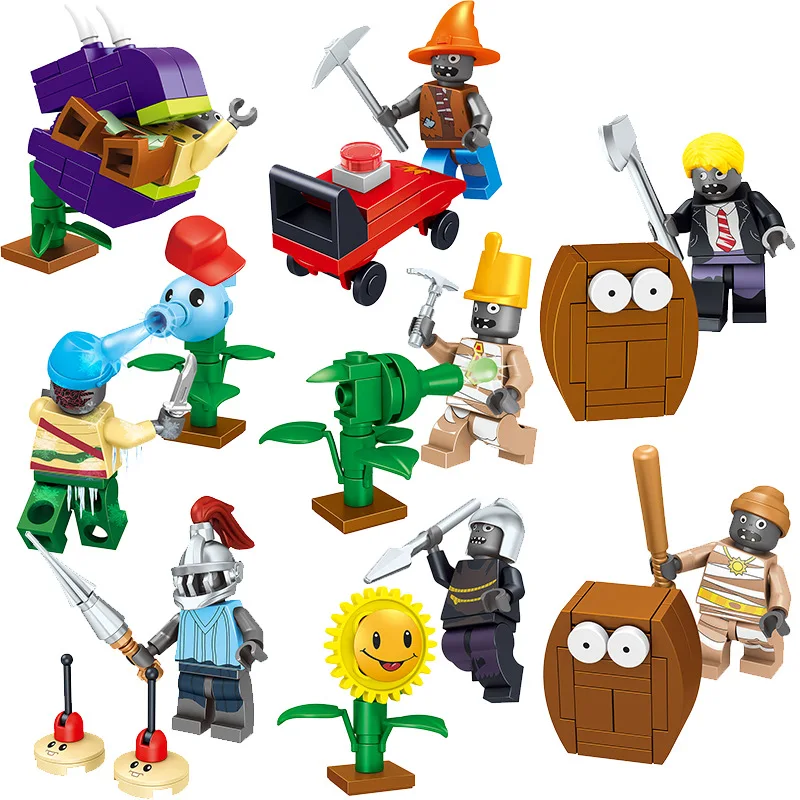 8Pcs/Lot Classic Games Plants vs Zombies Garden Maze