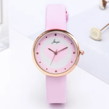 

New fashion fashion ladies watch heart pattern belt quartz watch dress watch