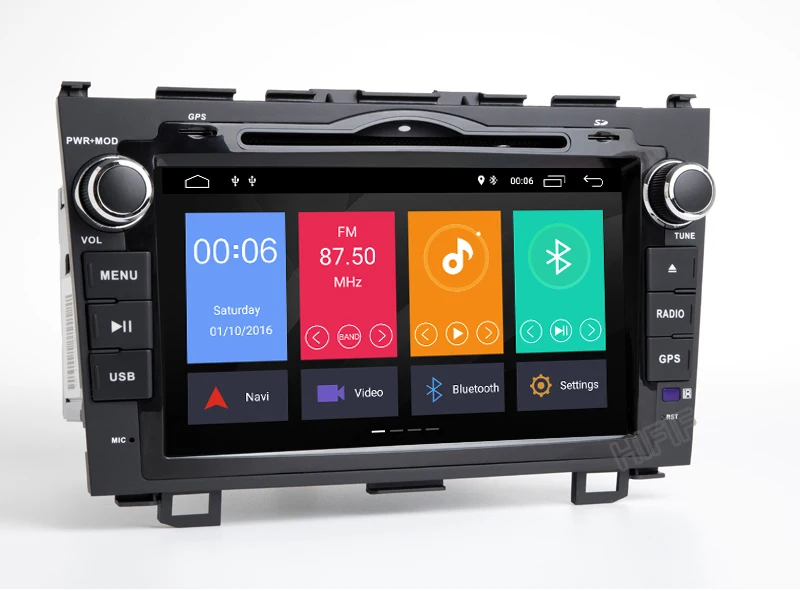 Top IPS 1024*600 Car Radio Multimedia Player 8" Android9.0 Auto DVD Radio navigation for Honda CRV 2007-2011 stereo wifi navi gps 2