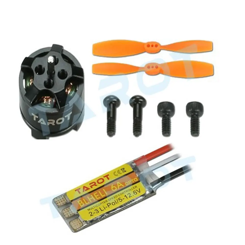 

Tarot TL300G5 Blheli 6A Brushless ESC 4000KV Motor with Propellers TL150M1 for RC FPV Mini 120 130 Multi-rotor Racing drone