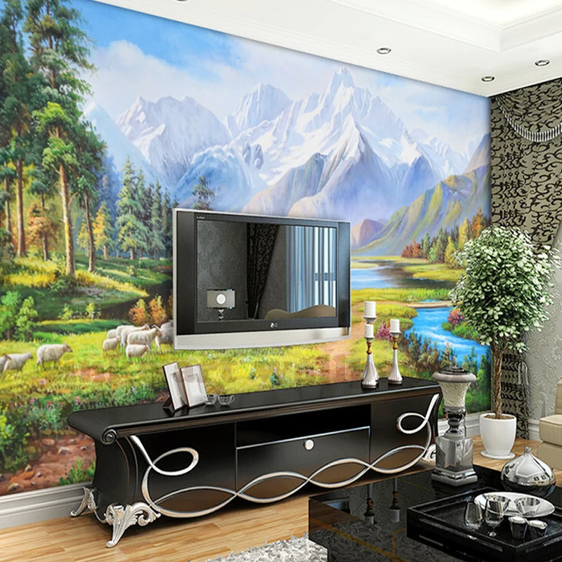 Custom Photo Wallpaper 3d European Mural Beautiful Nature Landscape