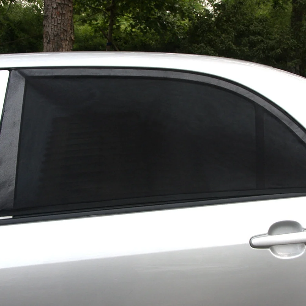 2 шт./компл. авто-Стайлинг регулируемый авто боковые зеркала заднего вида, навес от солнца для окон черная сетчатая крышка автомобиля козырек щит Зонт с УФ-защитой