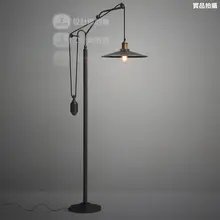 Винтажная металлическая крышка ofhead черный торшер домашний декоративный абажур стоящая лампа промышленная лампа Эдисона Светильник
