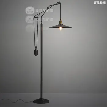

vintage ofhead metal cover black floor lamp home decorative abajur standing lamp industrial Edison Bulb light fixture