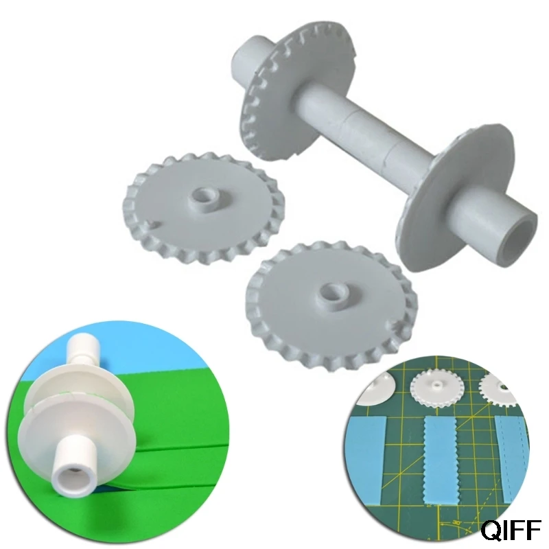 

Wholesale 6Pcs Fondant Strip Ribbon Cutter Stitcher with Cake Rolling Pin Decorating Tool May06