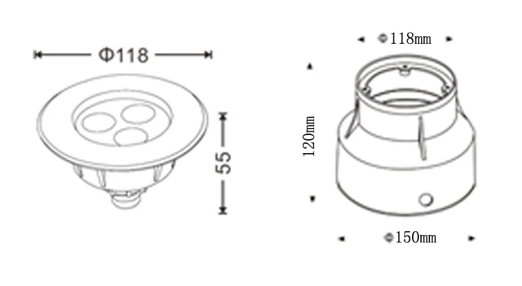 3x1w LED underwater lights 7