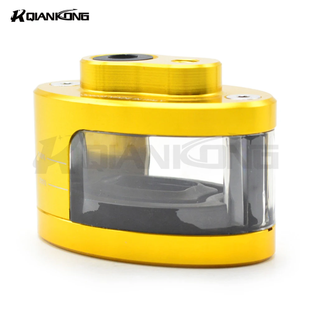CNC Motorcycle Brake Fluid oil Reservoir Cup tank FOR KTM YAMAHA MT07 MT09 TMAX500 530 YZFR3 R25 kawasaki motor brake fluid oil