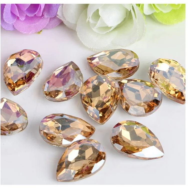 Vibrant 3D Crystal Glass Nail Art Rhinestones for Dazzling DIY Manicures