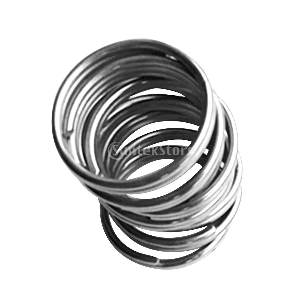 10Pcs Durable Portable Underwater Scuba Diving Outdoor Camping Sports Stainless Steel Split Ring for Gear Attachment 30mm/22mm 10Pcs Durable Portable Underwater Scuba Diving Outdoor Camping Sports Stainless Steel Split Ring for Gear Attachment 30mm/22mm
