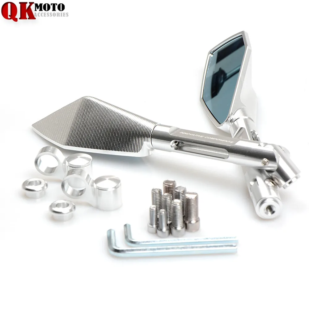 

7/8" Universal Round Motorbike Motorcycle Handle Bar End Rearview Side Mirrors for YAMAHA XJ6 FZ600 FZ1000 MT07 MT09 MT10 mt-09