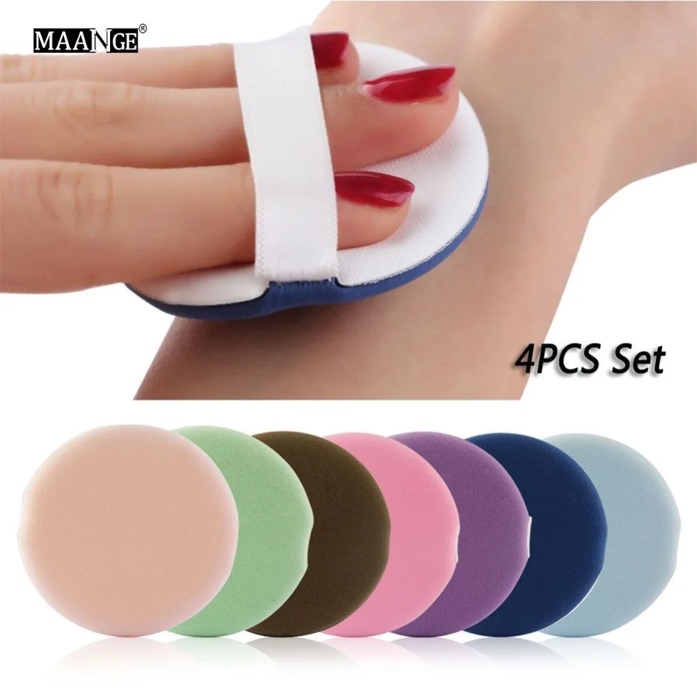 

4Pcs/Set Makeup Air Cushion Sponge Puff Pro Dry Wet Concealer Foundation Smooth Powder Cosmetic Tools #266726