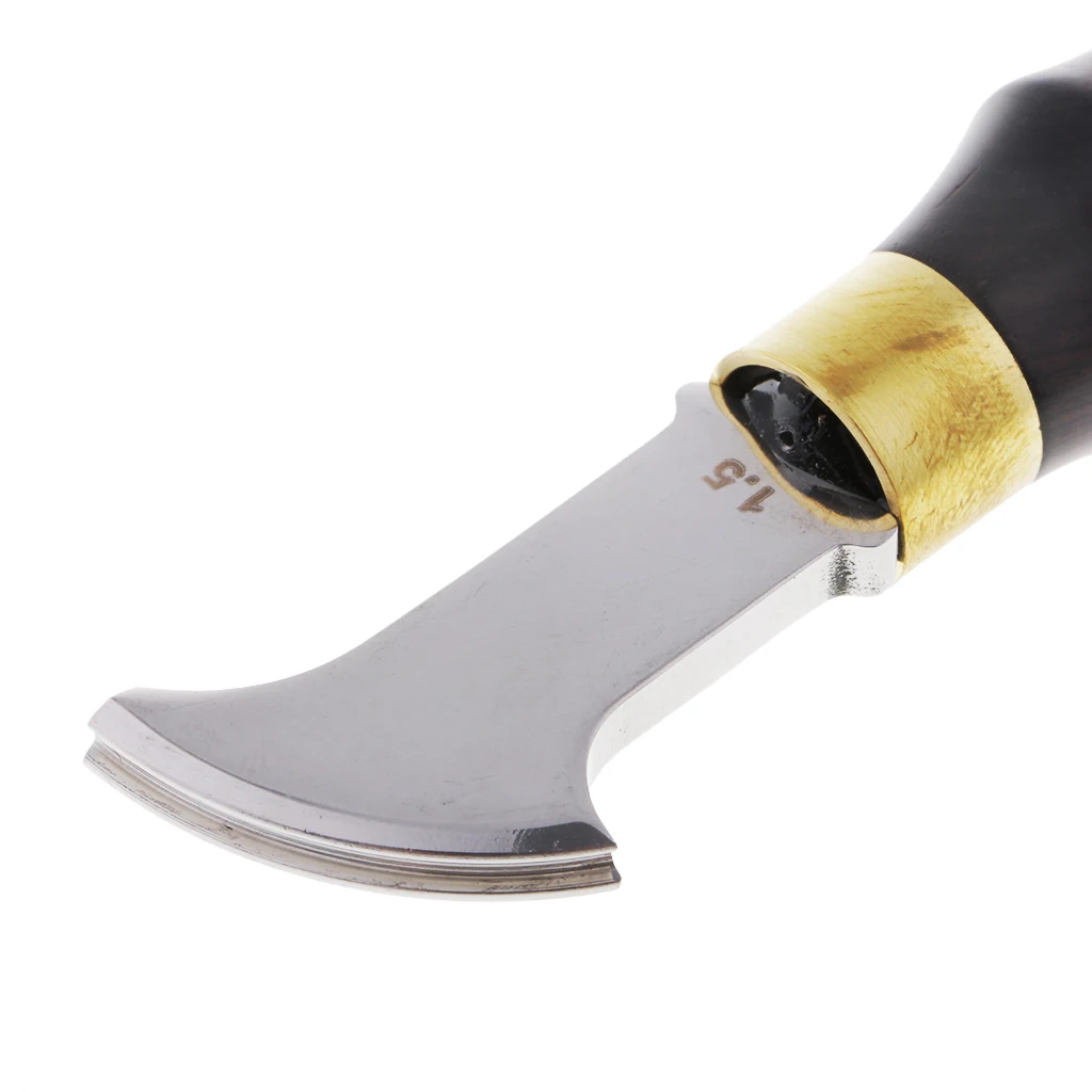 DIY Leather Craft Edge Creaser Stainless Steel Ebony Edge Marking Decorate Tool