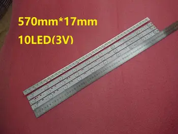 

New 3 PCS*10LEDs*3V 32'' 570mm*17mm LED Backlight Lamps LED Strips Optical Lens Fliter compatible 32" TV Monitor Panel