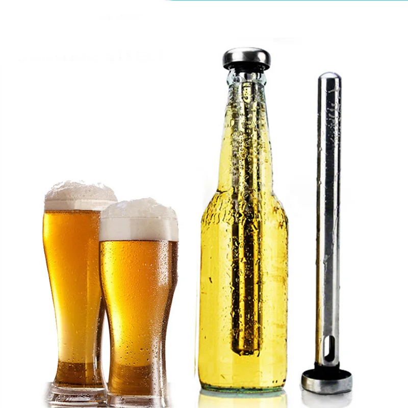 1 шт. портативный охладитель для пива, бара, пива, pourer, 304 нержавеющая сталь, пивной бар, охладитель, охладитель, штанга, бутылка, pourer