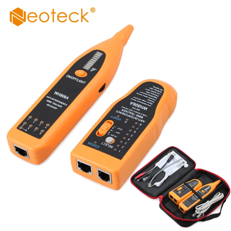

Network High Quality Telephone cable search Tracker Tracer LAN Network Cable Tester Detector Line Finder With RJ45 to BNC Cable