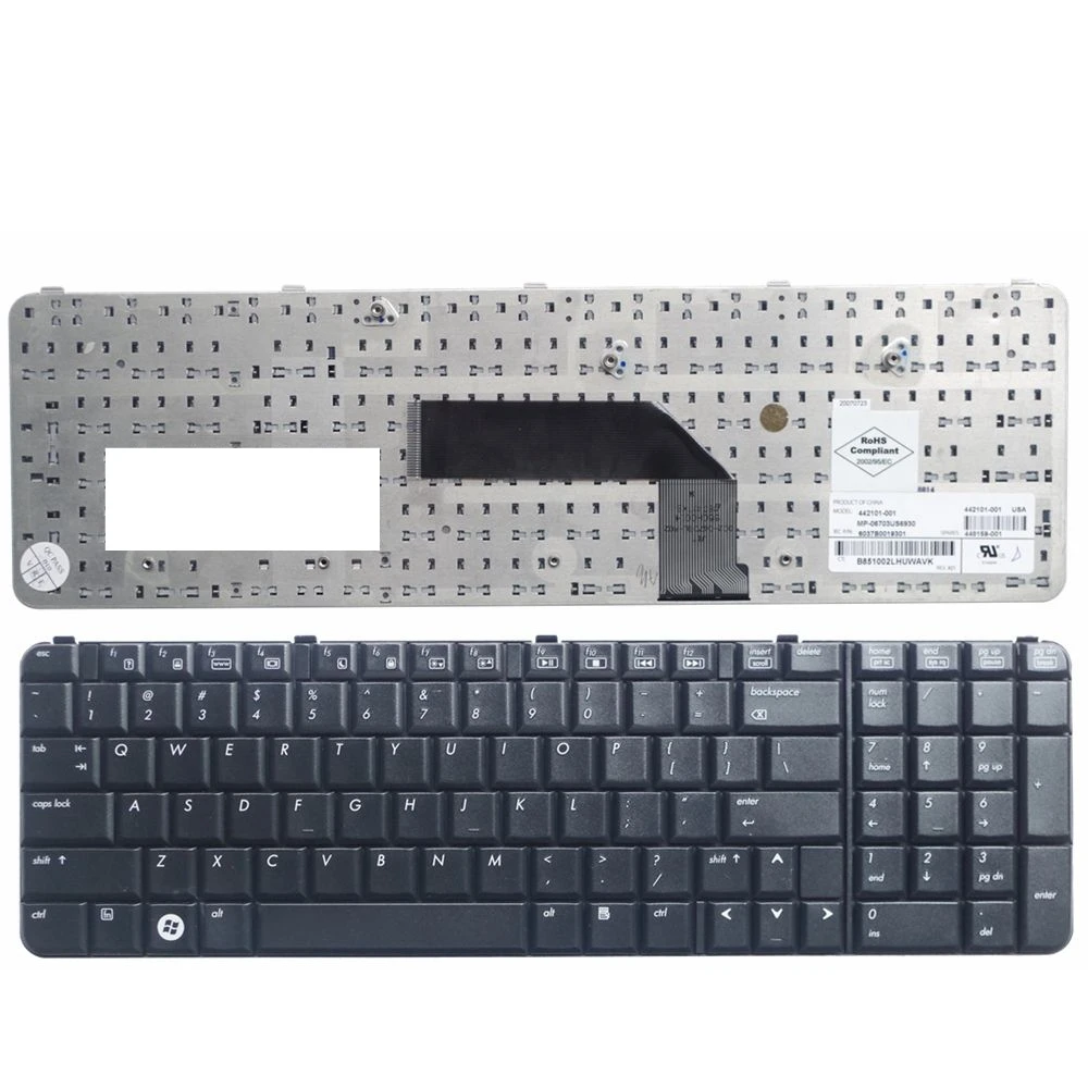 US Black New English Replace laptop keyboard FOR HP HDX9000 HDX9106 HDX9306TX HDX9230TX