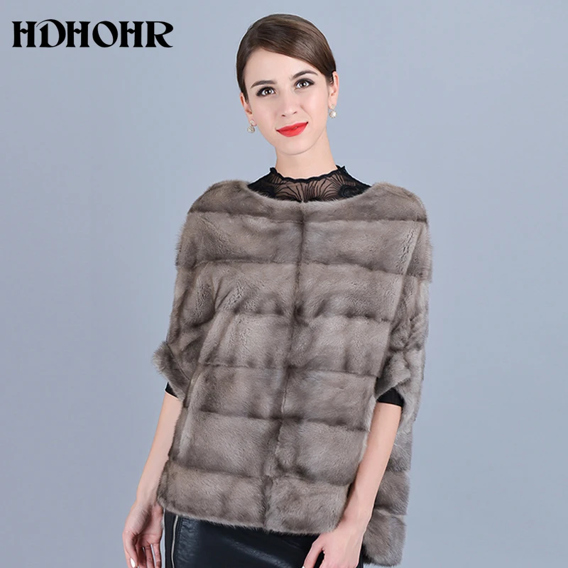 Новинка 2020 от HDHOHR шубы из натуральной норки для женщин натуральные тонкие