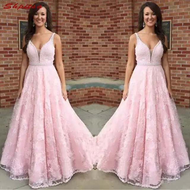 pink lace mother of the bride dress
