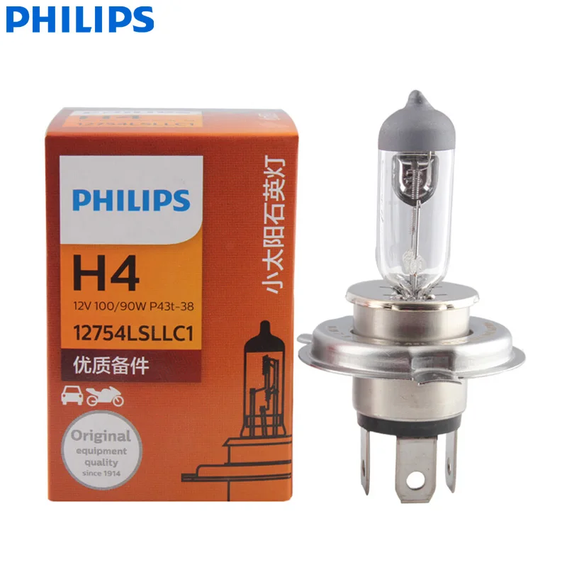 Philips Rally Vision H4 9003 12V 100/90W P43t 12754LSLLC1 внедорожный яркий светильник, автомобильный галогенный головной светильник, авто Hi/lo луч(одиночный