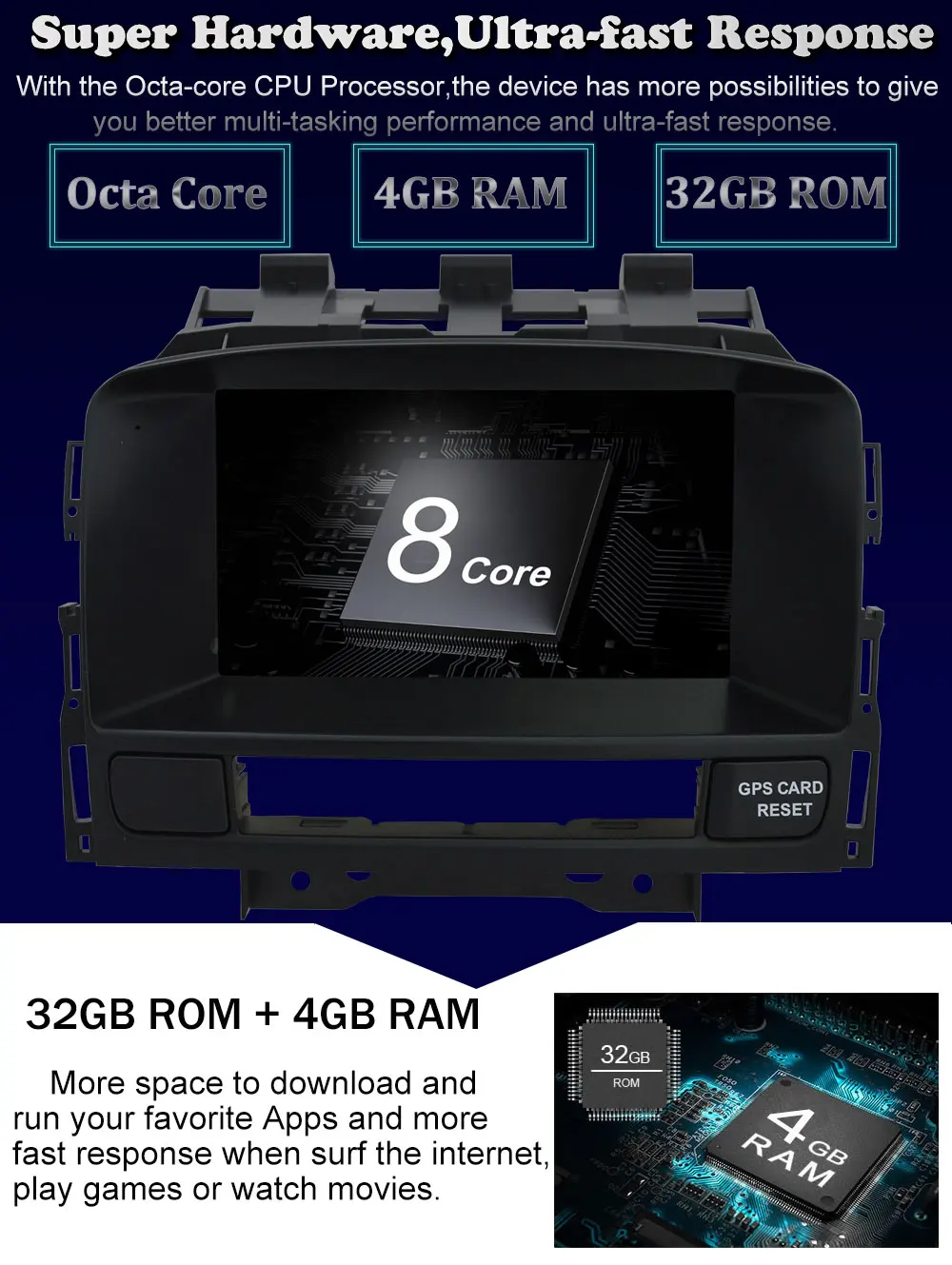 Discount 8 Eigh Octa Core 4GB RAM Android 8.0 for Vauxhall Opel Astra J Buick Verano 2010 2011 2012 2013 2014 Car DVD GPS Radio Stereo 9