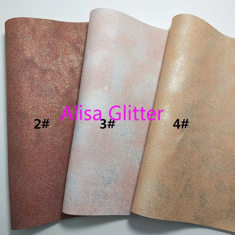 

1PCS A4 SIZE 21X29cm Alisa Glitter Vinyl For Bows, Metallic Denim Leather Fabric for Bow DIY B15A