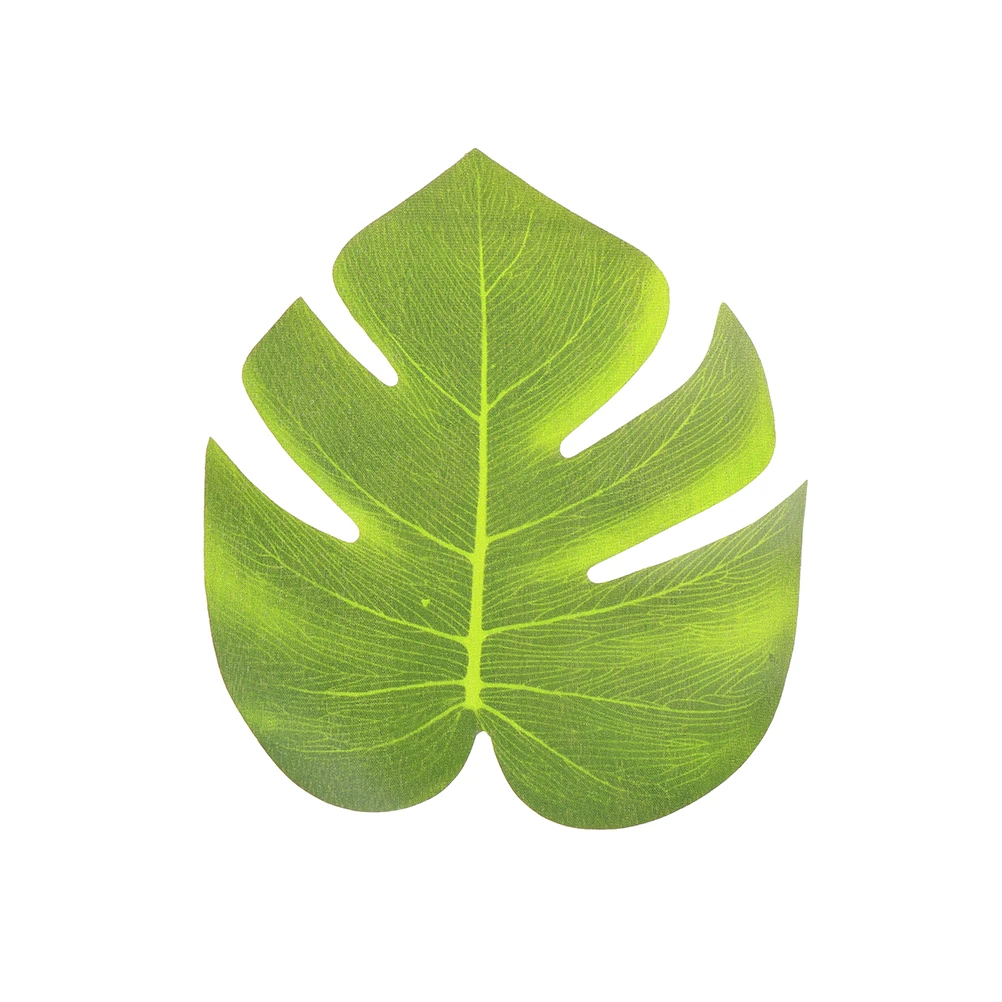 12pcs 20x18cm Artificial Tropical Palm Leaves Simulation Leaf For Hawaiian Luau Party Jungle Beach Theme Party Decorations