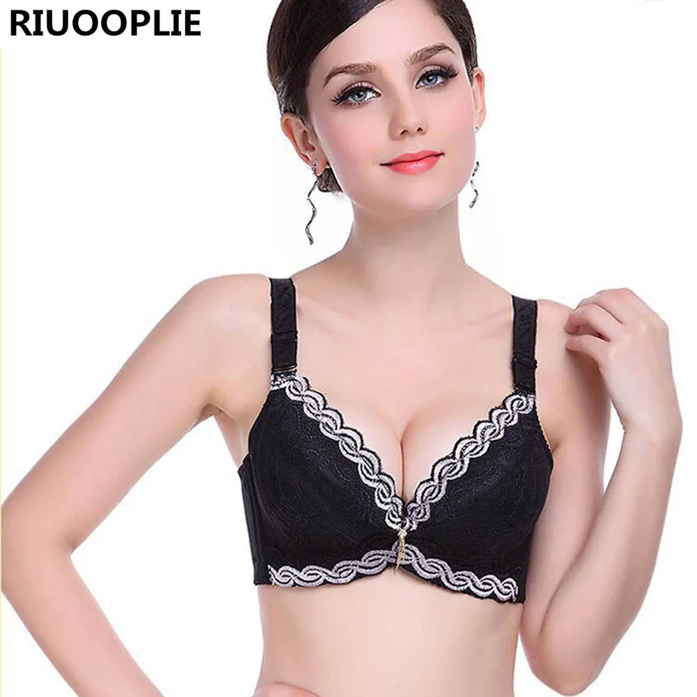 

RIUOOPLIE Underwear small breast Push Up Bra minimizer deep vs 5cm thick Padded bra