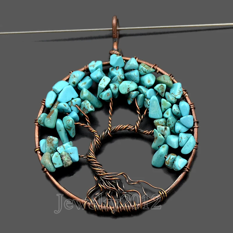 005-1a Blue Turquoise Pendant