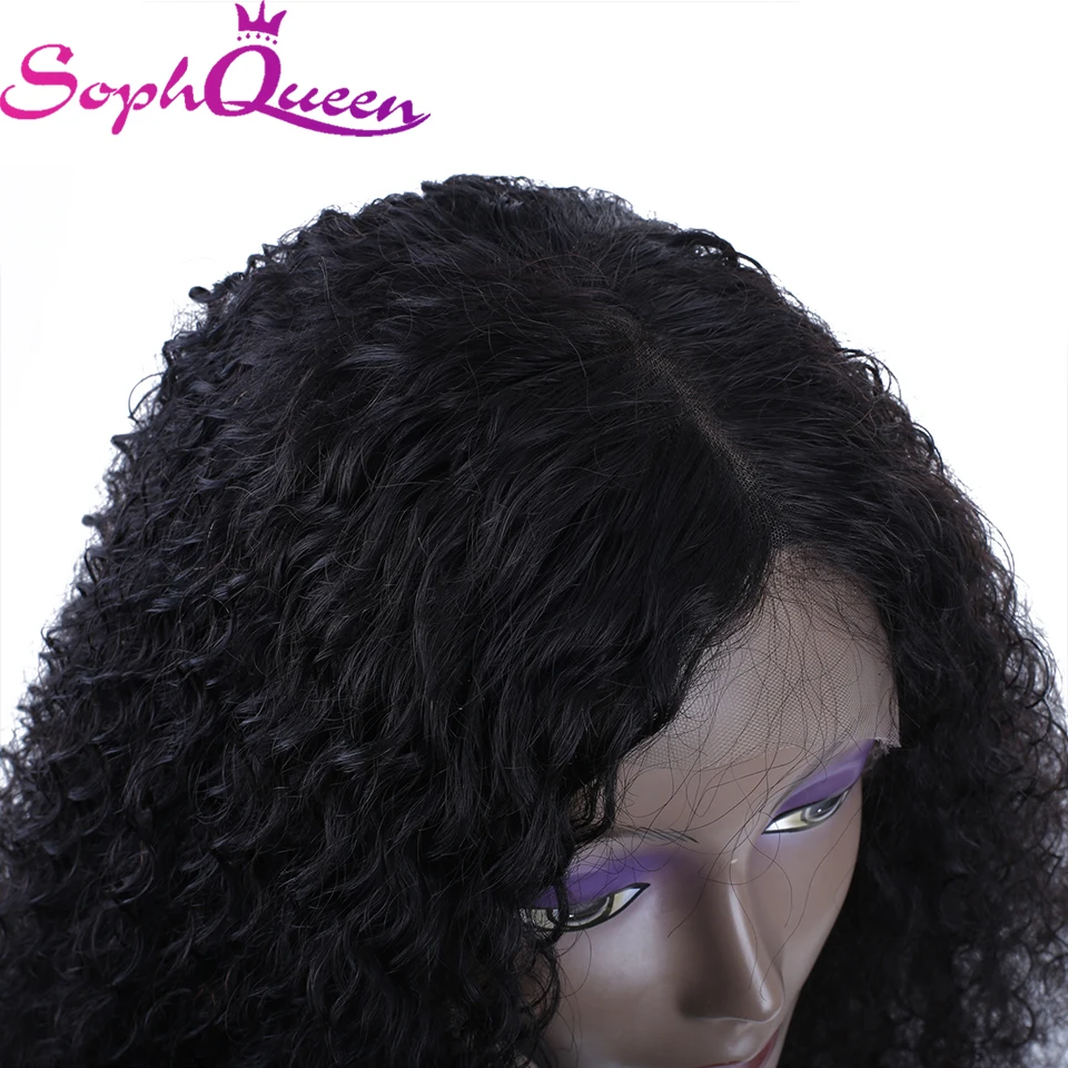 Soph queen Волосы Кудрявые вьющиеся 13*4 фронтальные человеческие волосы парики с волосами младенца бразильские волосы Remy человеческие волосы парики для черных женщин
