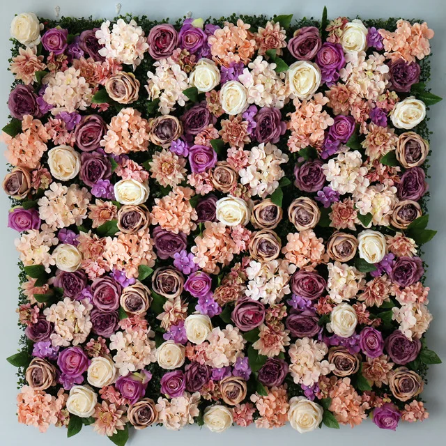

7.9ft x 7.9ft Luxury Wedding Flower Wall Flower Backdrop Rose & Hydrangeas Luxury Wedding Background Decoration