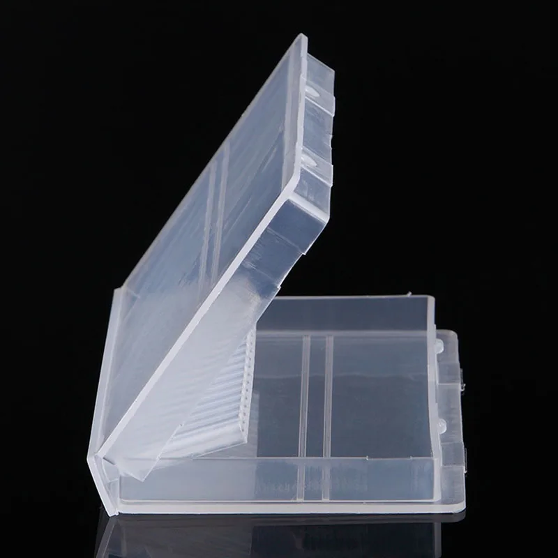 1 шт. перфорированный гвоздь прямоугольный пластиковый прозрачный лак для ногтей Rrill давление акриловая шкатулка-витрина рамка