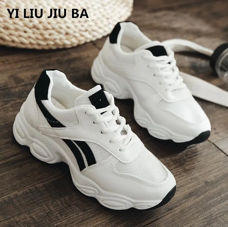 

New Spring flats Women shoes Platform Flats Lace Up Round Toe Solid color Female Casual Fashion Comfortable Shoes women **442