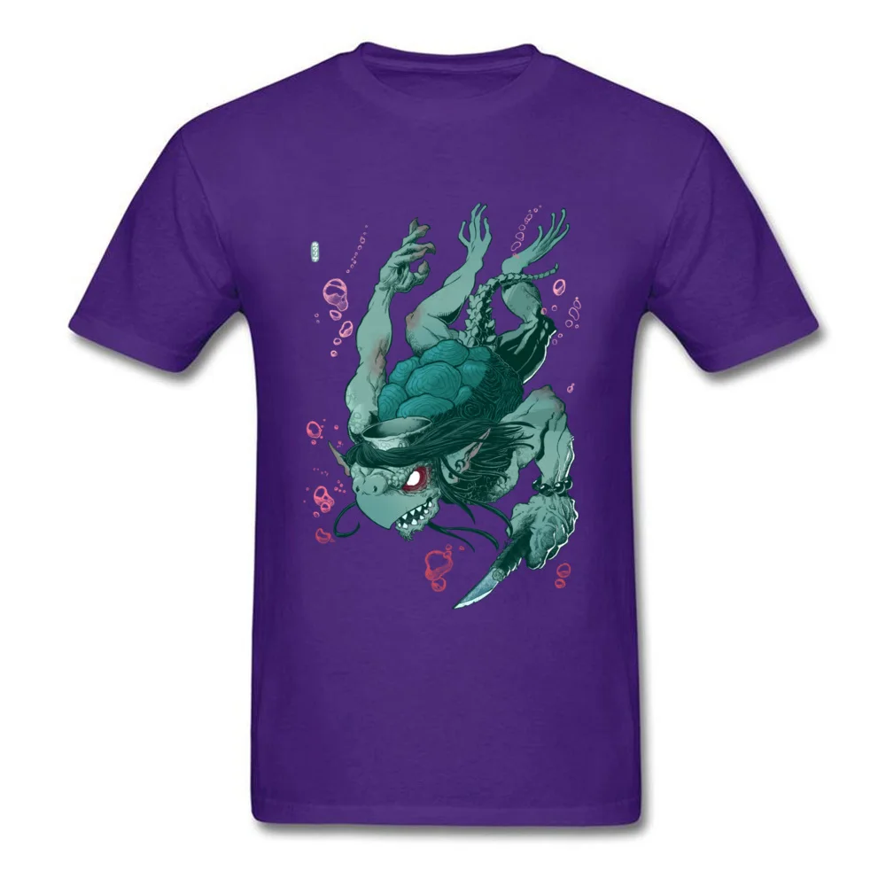 Komahiki Gift Tops Shirts Short Sleeve for Men 100% Cotton Summer/Fall Crewneck T Shirts Custom Tee Shirts Oversized Komahiki purple