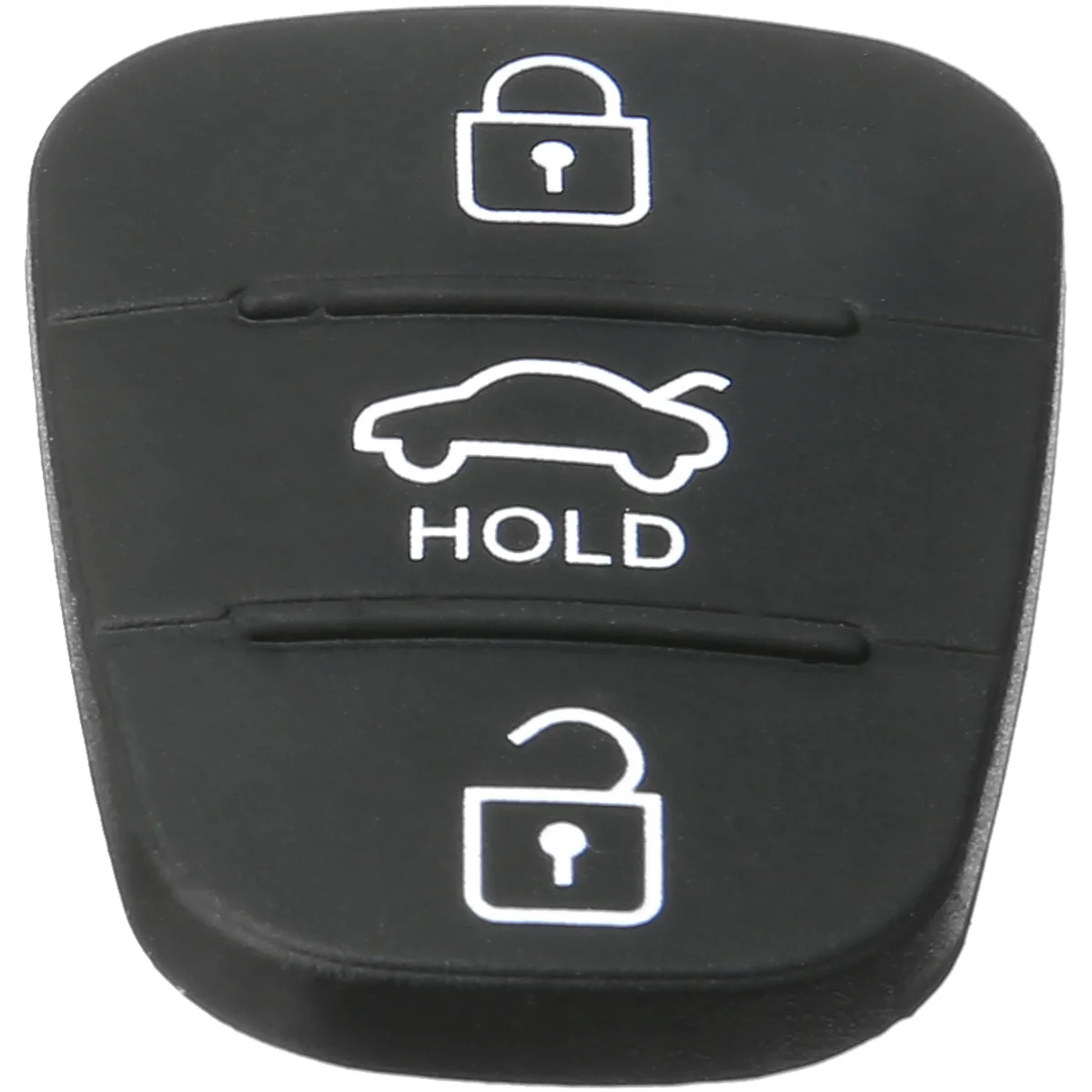 New 3 Button Remote Key Fob Case Rubber Pad For Hyundai i20 i30 Kia Solaris Rio Sorento Sportage Ceed