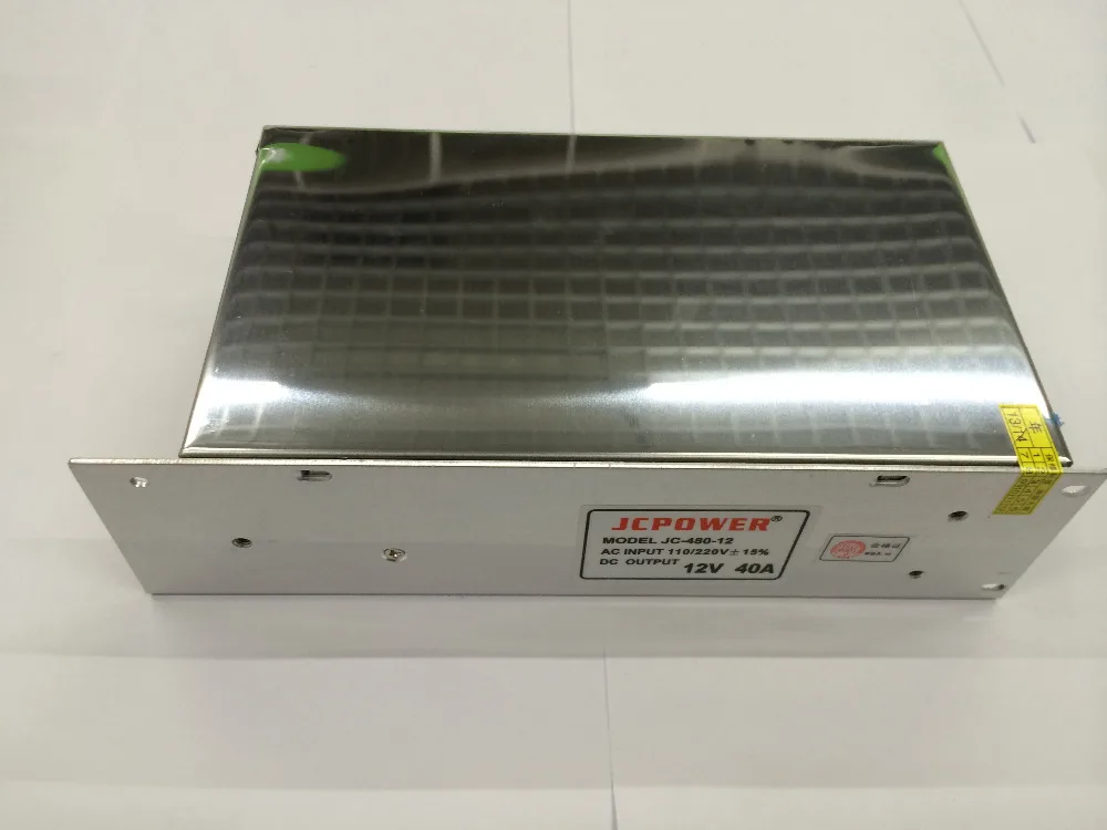 

100% brand new DC 12V 40A 480W switching power supply for ws2811 5050 3014 2835 5630 6803 3528 led strip AC 100-240V