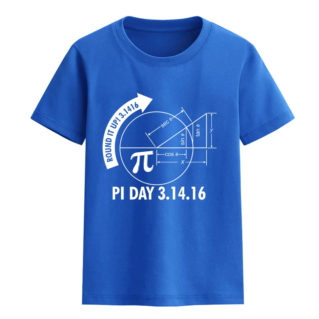 

2018 summer hot T-shirts for boys Pi Day 3.1416 Round It Up Math Graph STEM T-shirt sportswea t shirt top tee shirt for children