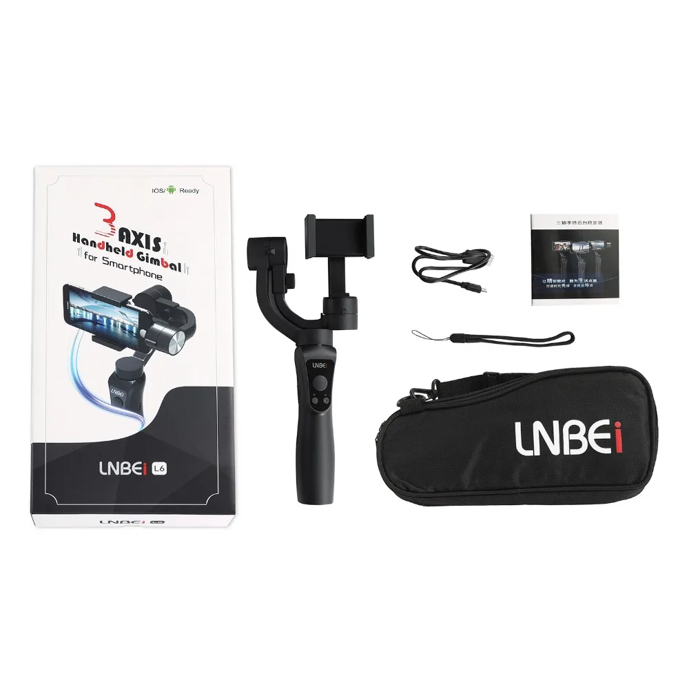 

Newest Smooth 3-Axis Handheld Gimbal Portable Stabilizer for iPhone 8 X Xiaomi Samsung S9 S8 S7 Smartphone Gopro Action Camera
