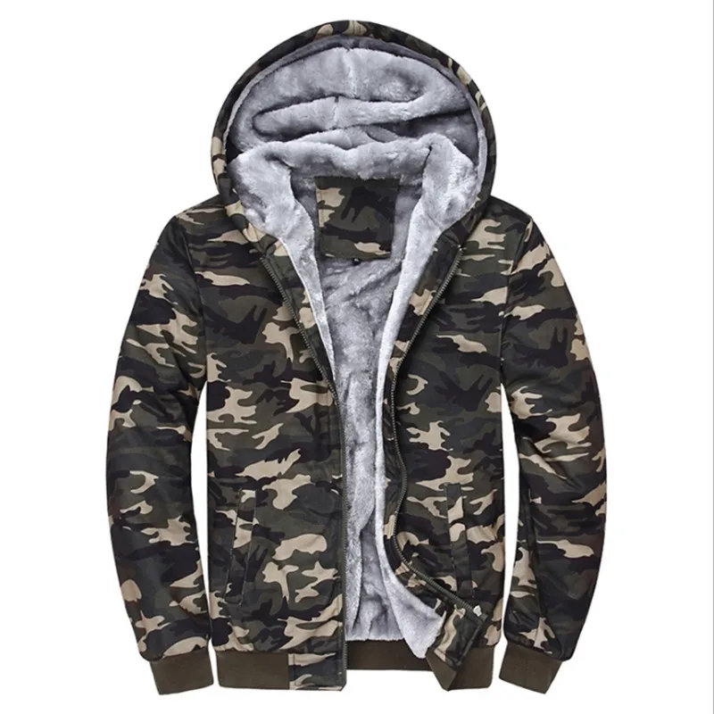 Winter Men Tracksuit Jacket Sweatshirt Set Thick Zipper Fleece wWarm Overcoat Male Casual Sportwear Suit Letter Print Coat | Мужская