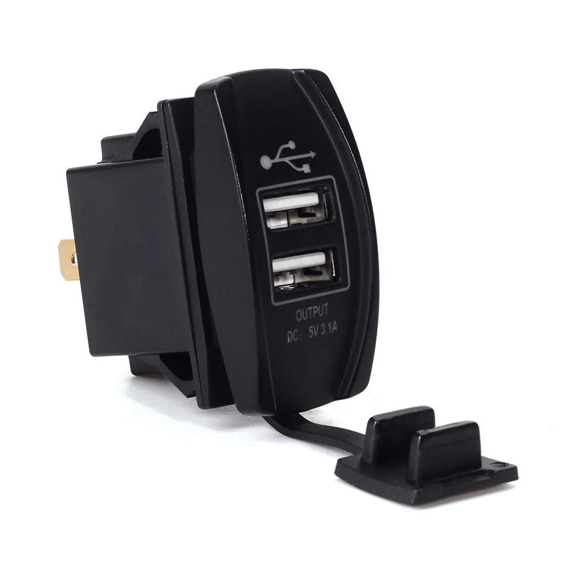 5V 3.1A Dual USB Socket Charger Power Adapter Blue LED Fast Charge For iPhone 5 6 6S Ipad Samsung Huawei Tablet Car-Charger