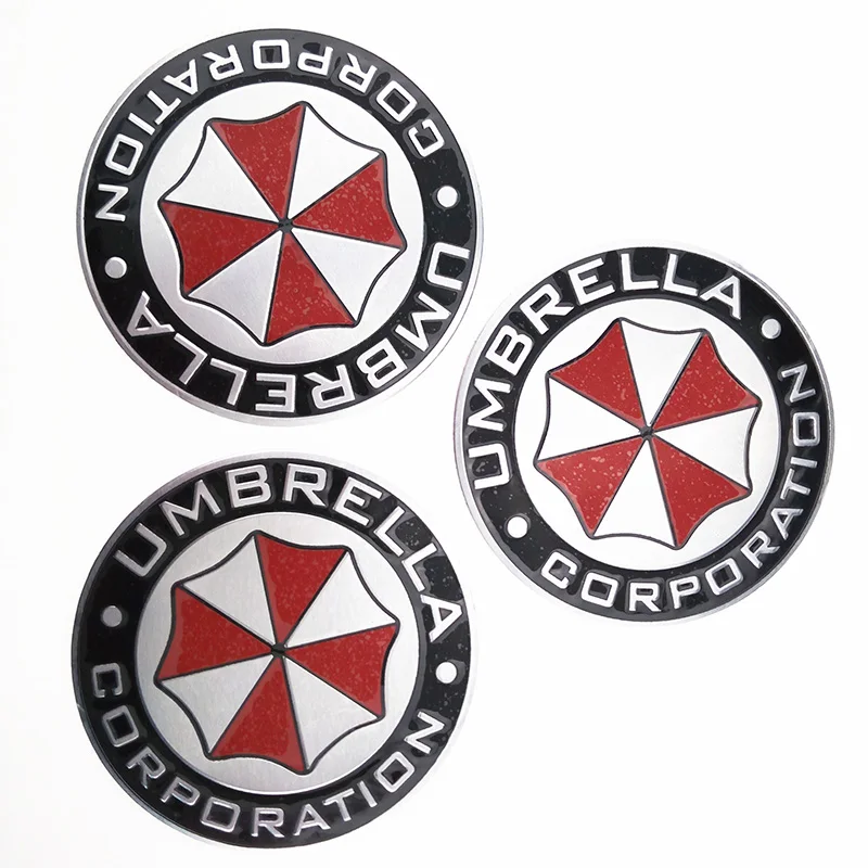 3D aluminum alloy biohazard umbrella Car Sticker for Jaguar Land Rover Range Rover/Evoque/Freelander/Discovery | Автомобили и